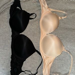 New(without tags) Victoria’s Secret wireless nursing bra- beige and black